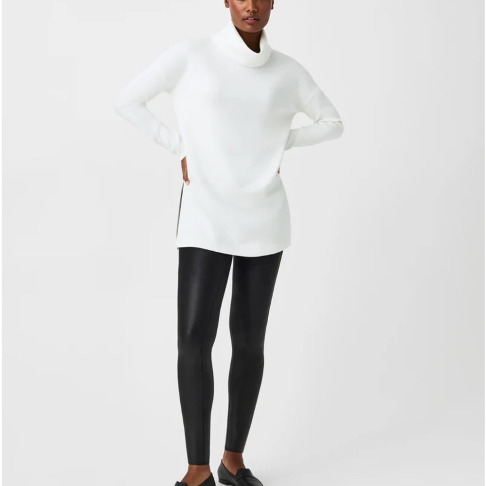 Spanx Faux Leather Leggings Black Size Small - Picture 2 of 10